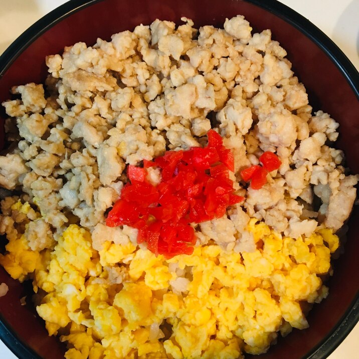 ２色鶏そぼろ丼